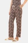 Amante Full Length Pyjama Bottom - Graphite Floral Print — thumbnail 2